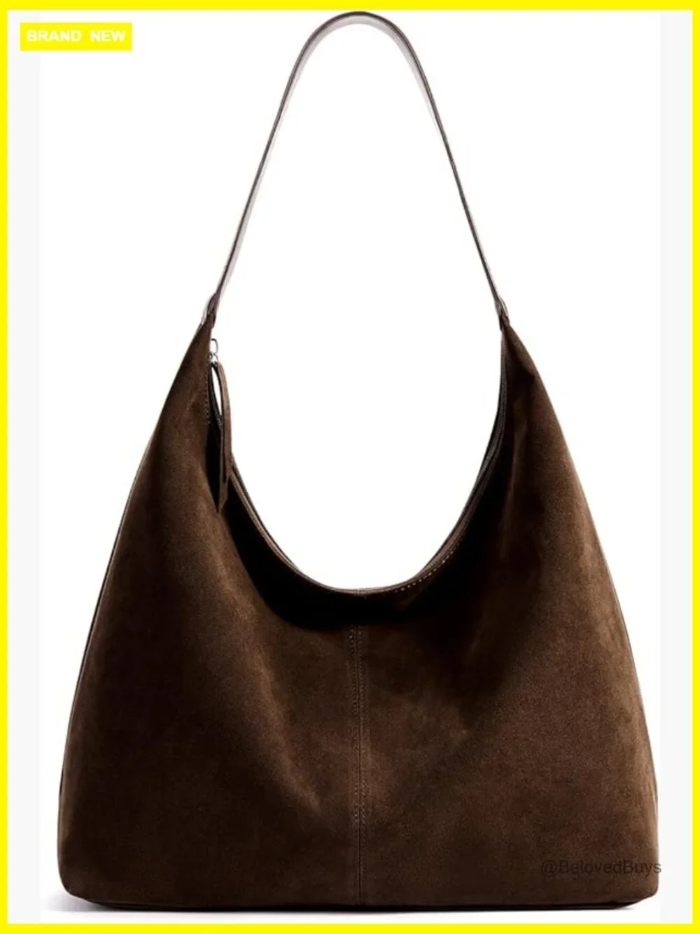 Casual Tote Bag Vegan Leather Hobo Zipper Work Bag Weekender Shoulder Purse